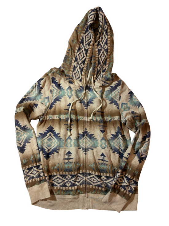 Denim & Supply Ralph Lauren Other - Denim Supply Ralph Lauren Jacket Hoodie Mens Size XL Southwestern Aztec Print